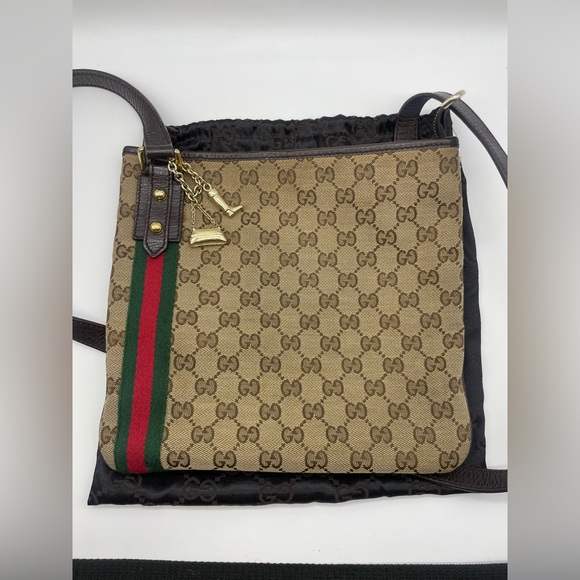 Gucci SherryLine Canvas Sling/Crossbody Bag - Picture 1 of 13